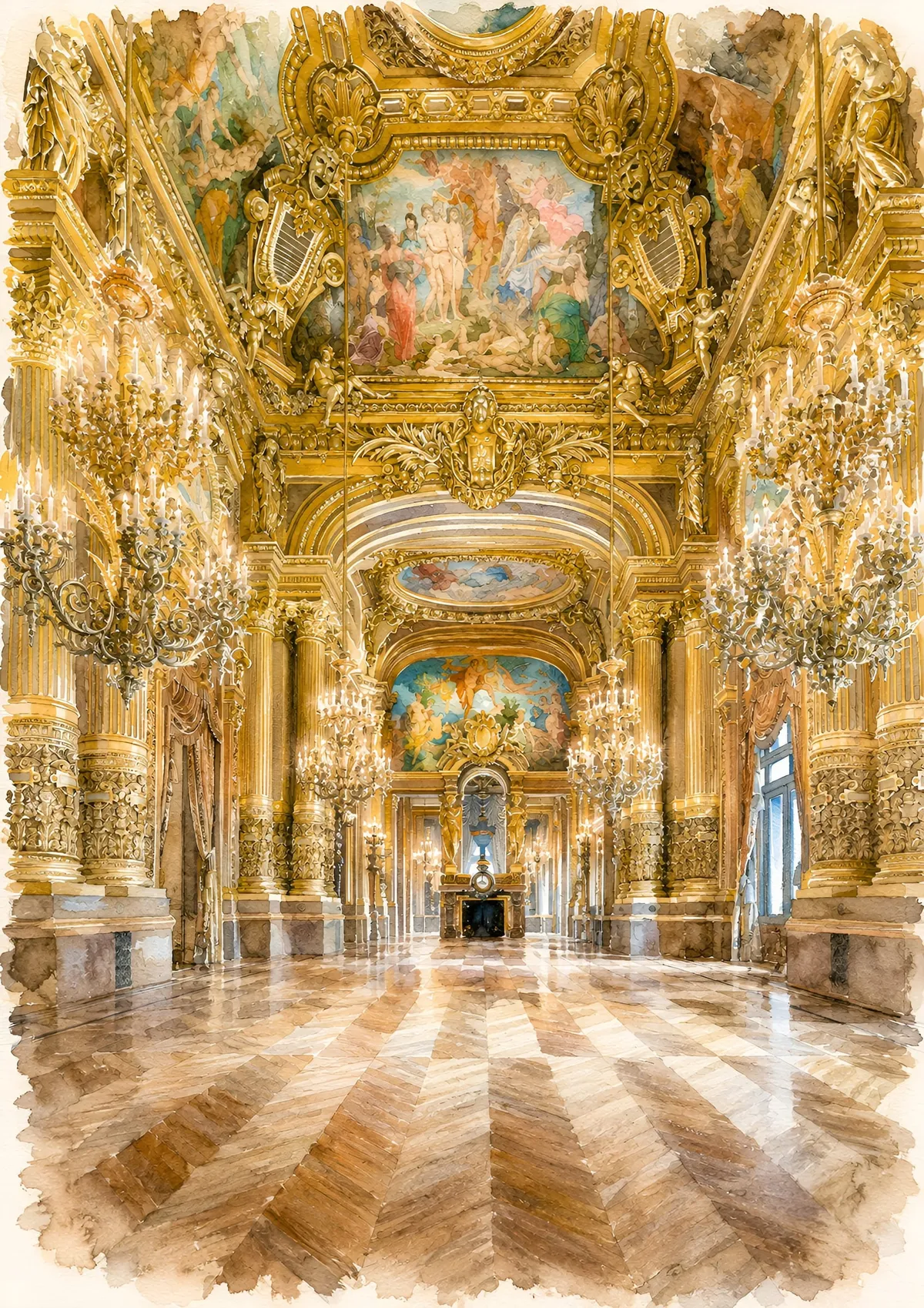 Opera Garnier wedding dinner venue the Grand Foyer