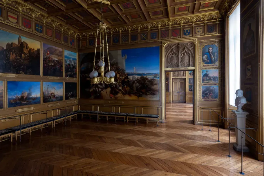 Palace of Versailles wedding venue the Crusades Rooms neo Gothic interior