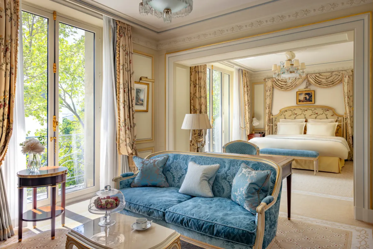 Ritz Paris wedding accommodation a Grand Deluxe Room and its sitting room