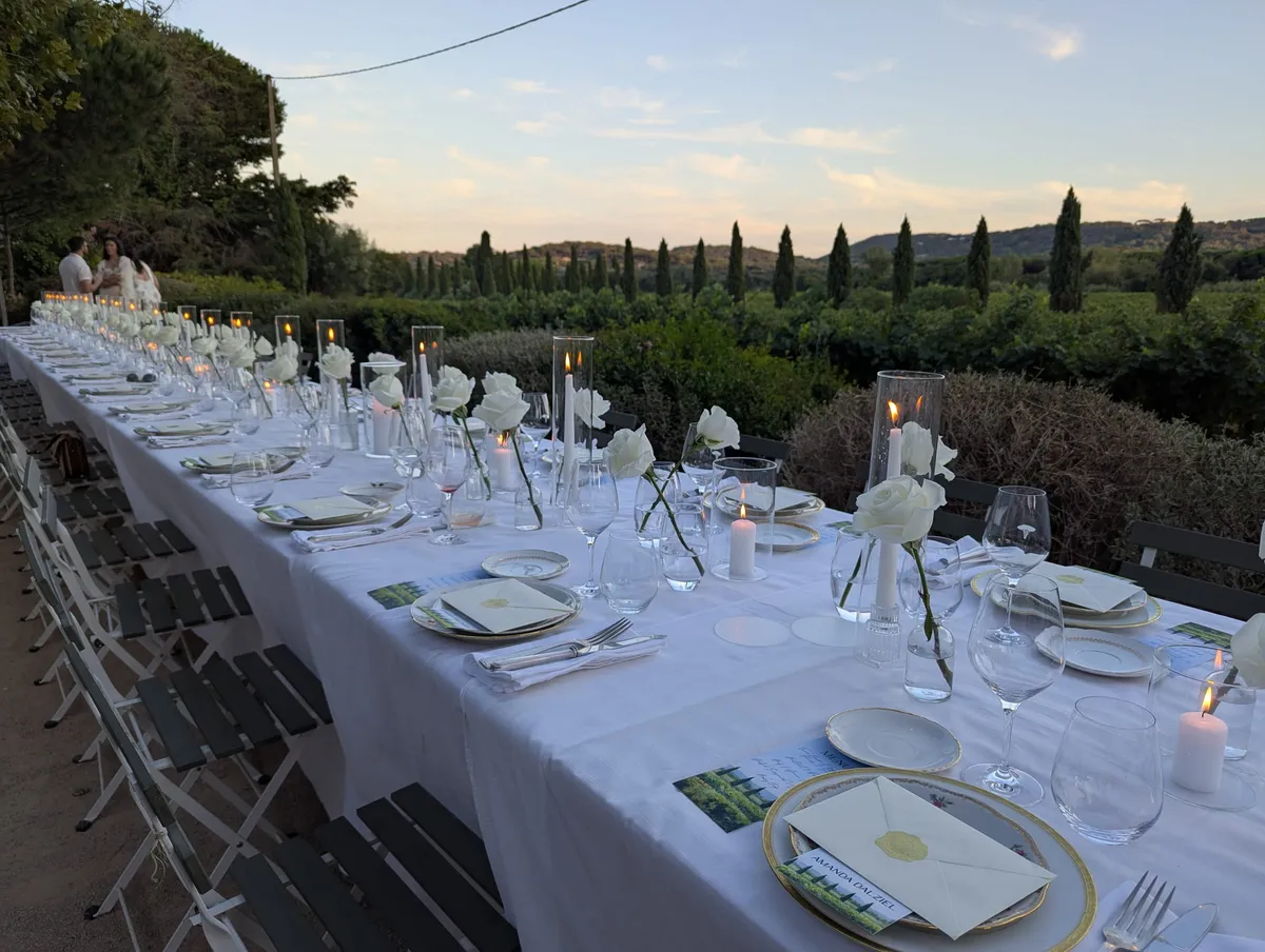 Vineyard wedding in St Tropez