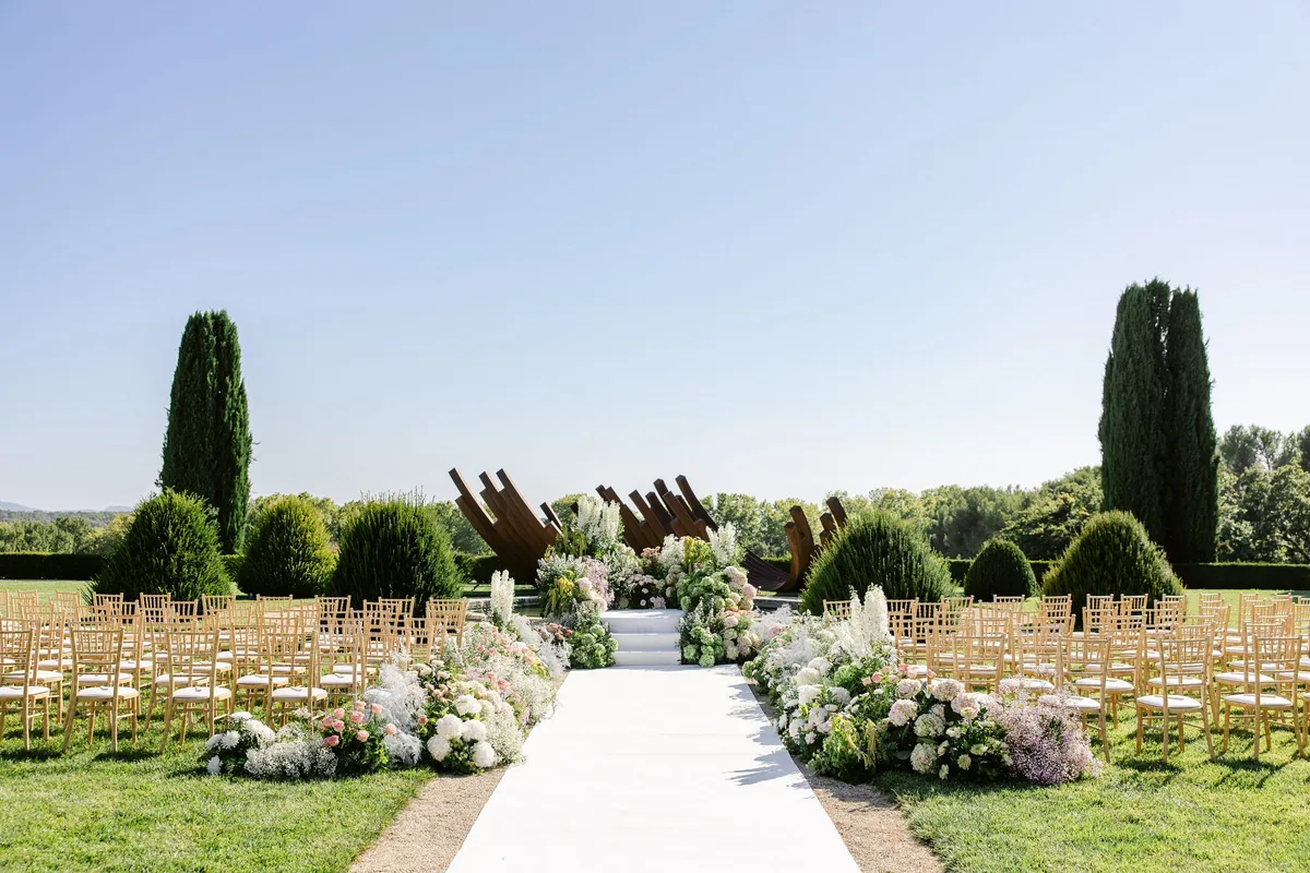 wedding in chateau de la gaude