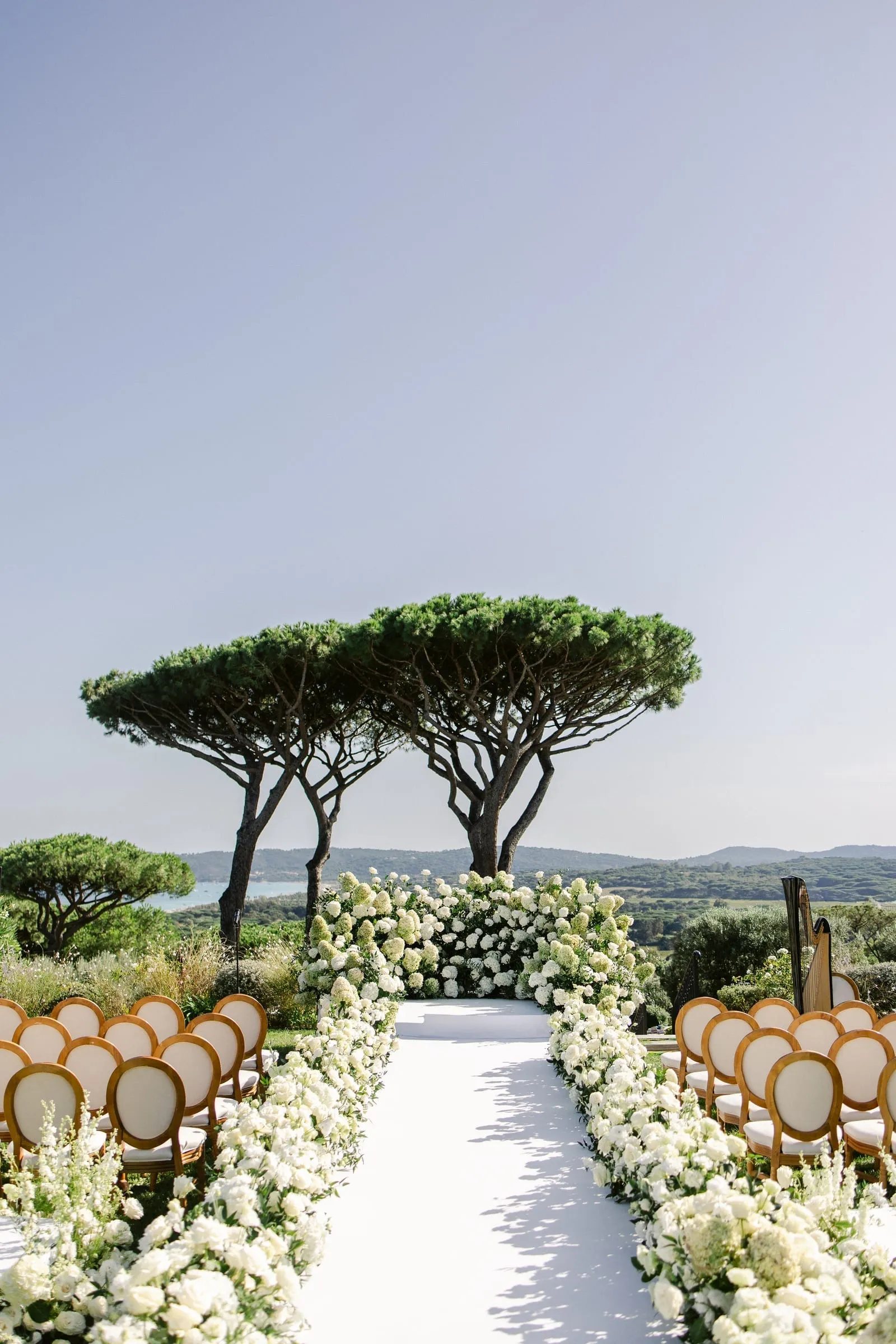 Chateau de la Messardiere wedding ceremony