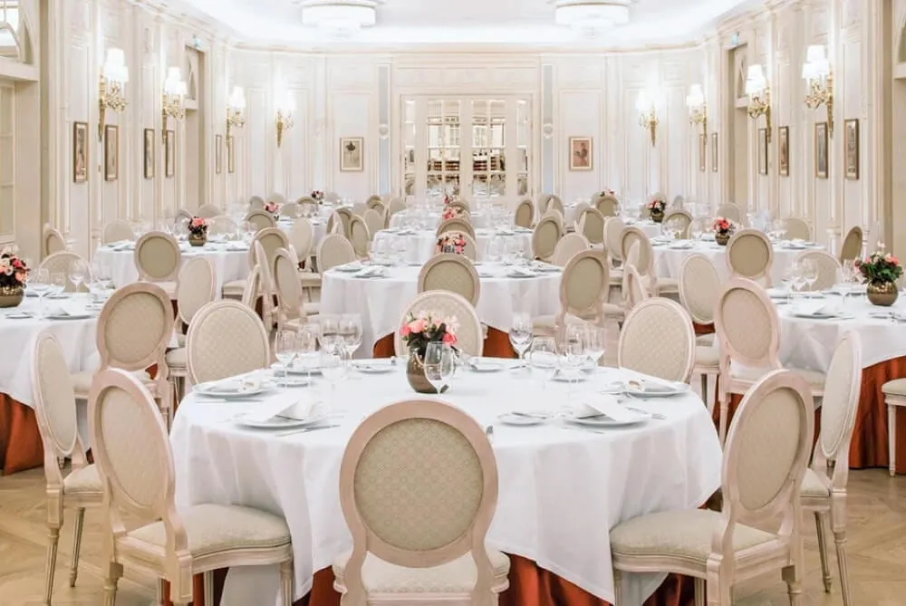 Ritz Paris wedding banquet in the Salon Vendome