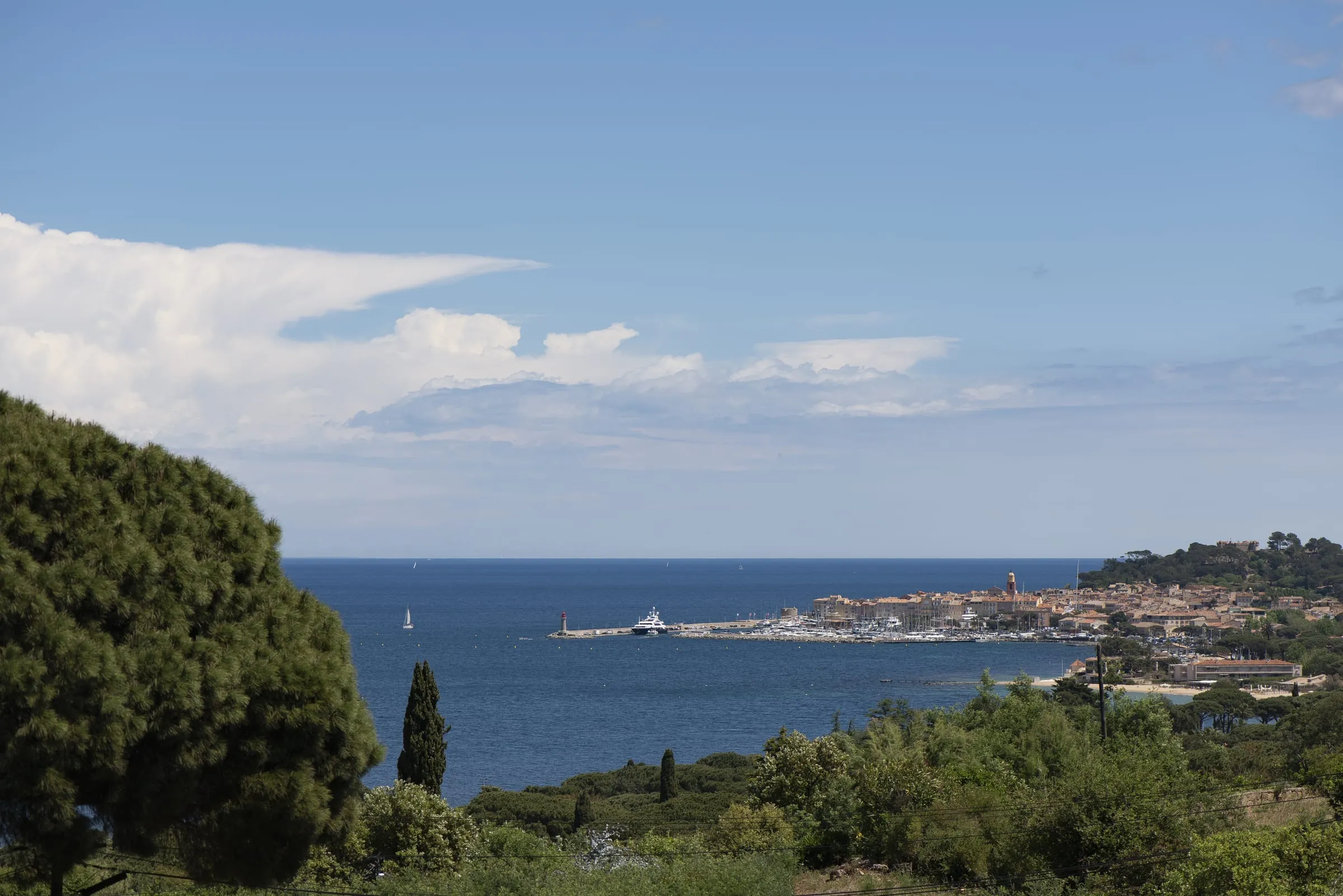 Villa Belrose wedding venue view of the Bay of Saint-Tropez
