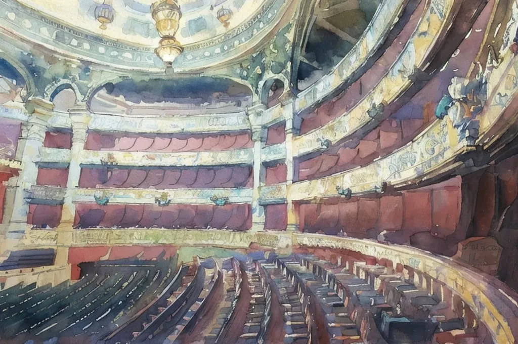 Opera Garnier wedding auditorium for a private performance