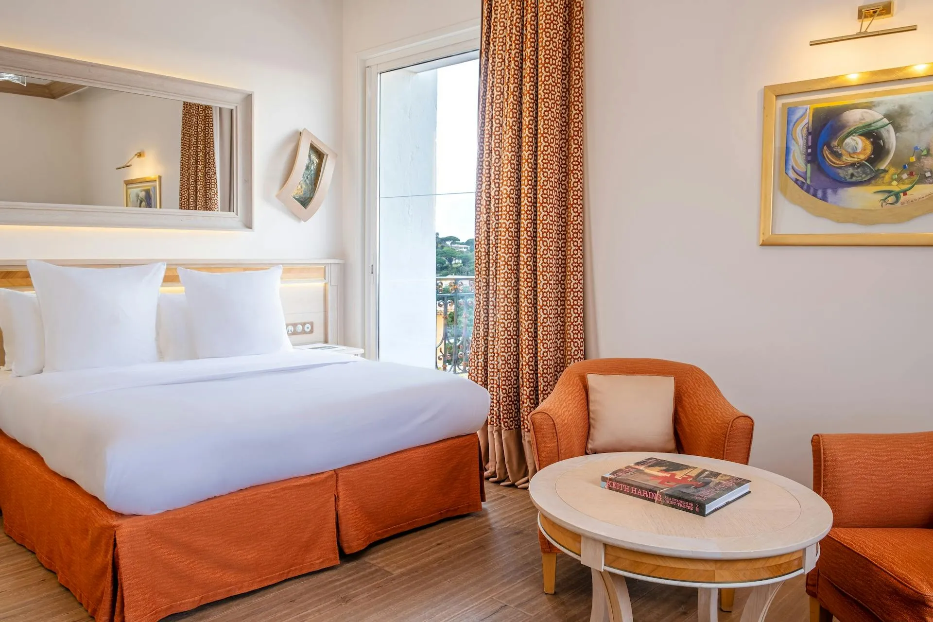 Superior sea view room at Chateau de la Messardiere
