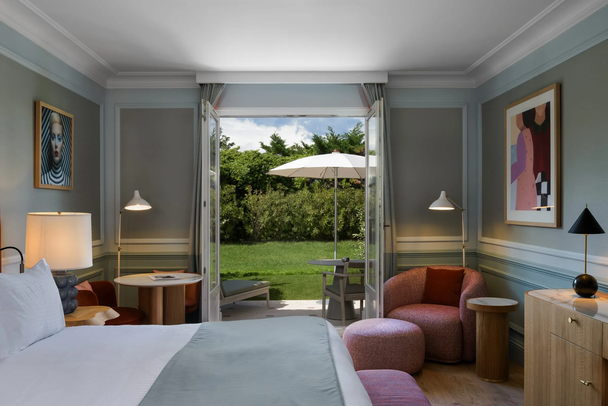 Villa Belrose wedding accommodation garden room with terrace