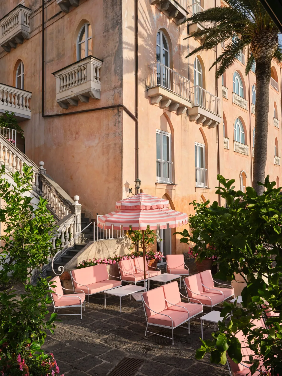 palazzo avino pink palace wedding