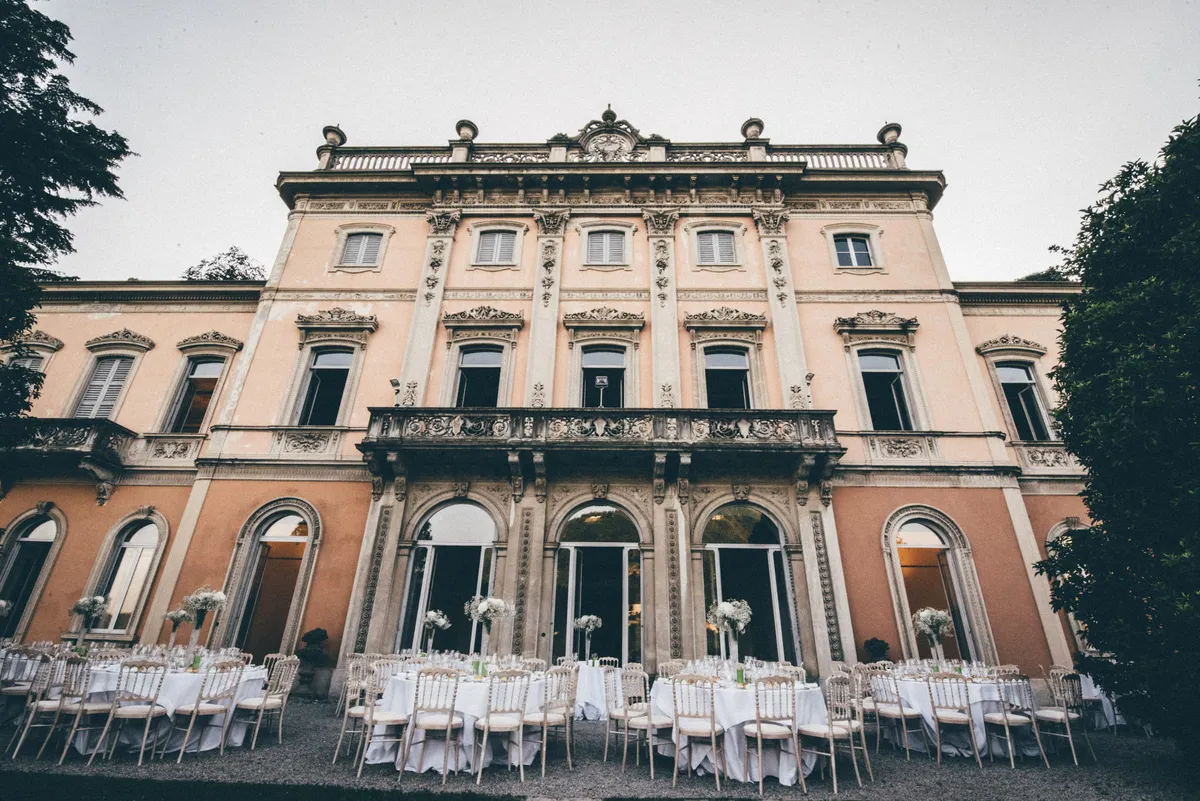 wedding at villa pizzo