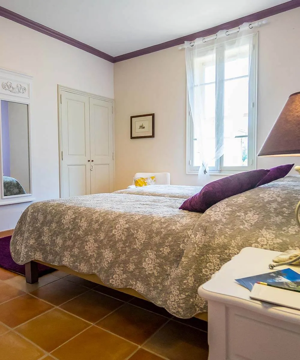 Chateau de Tourreau wedding guest room