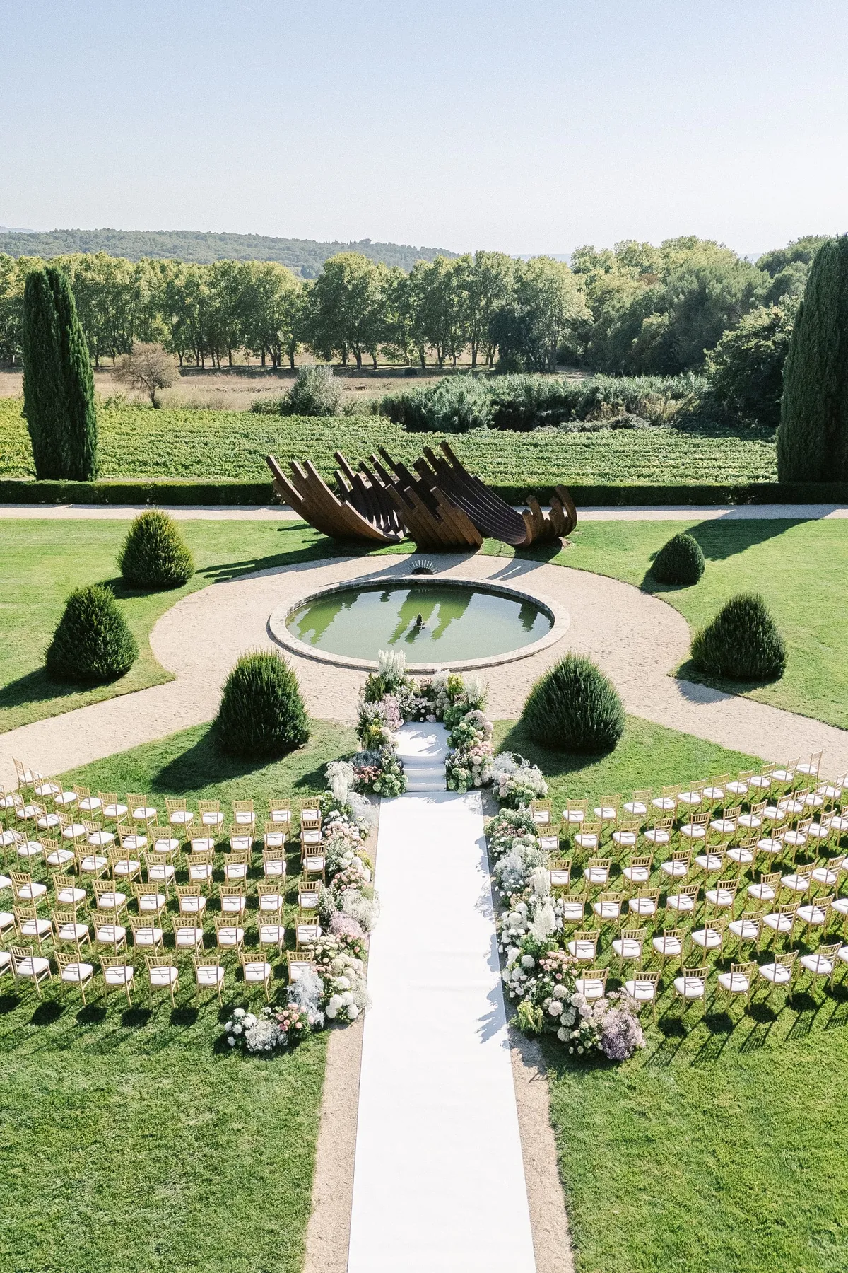 wedding at chateau de la gaude