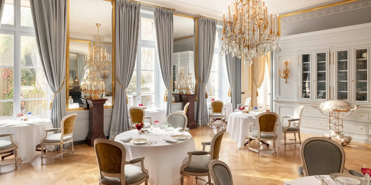 Airelles Chateau de Versailles Grand Controle wedding dining room