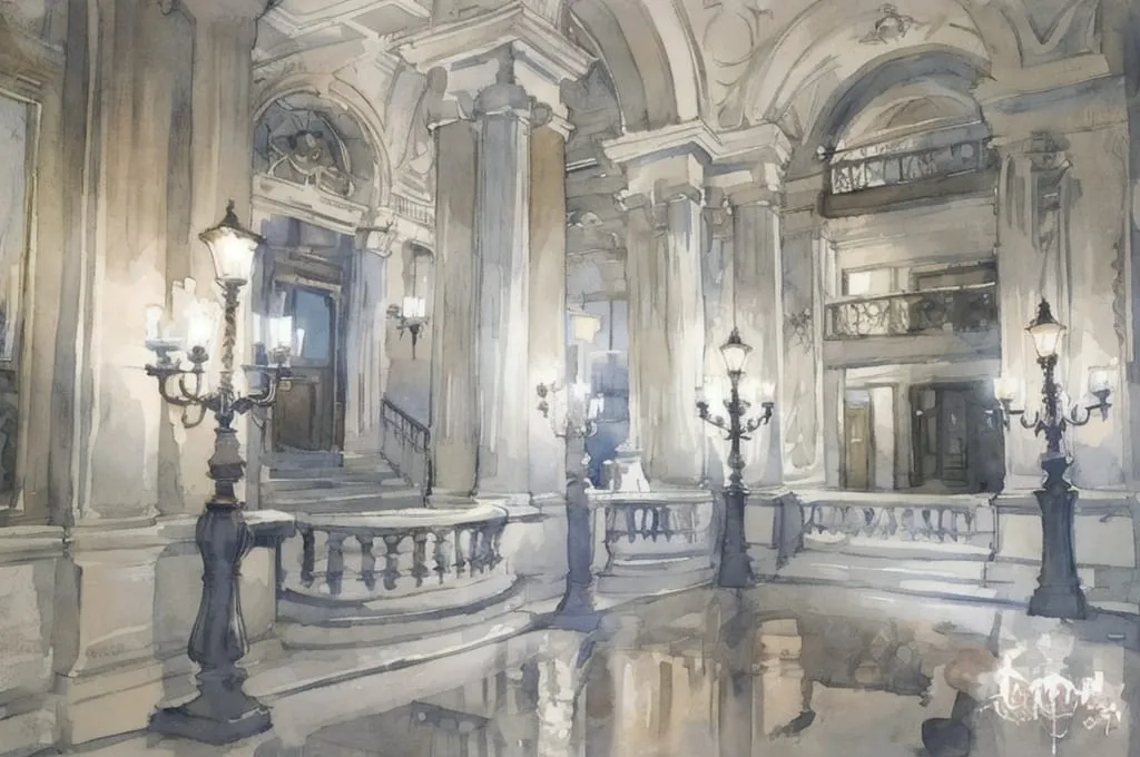 Opera Garnier wedding cocktail in the Avant-Foyer