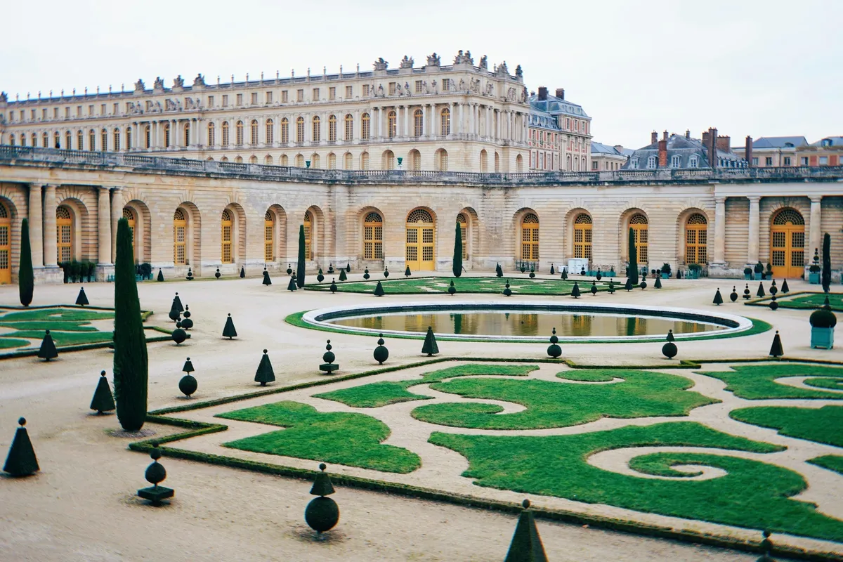 Palace of Versailles wedding venue the Orangery parterre in winter