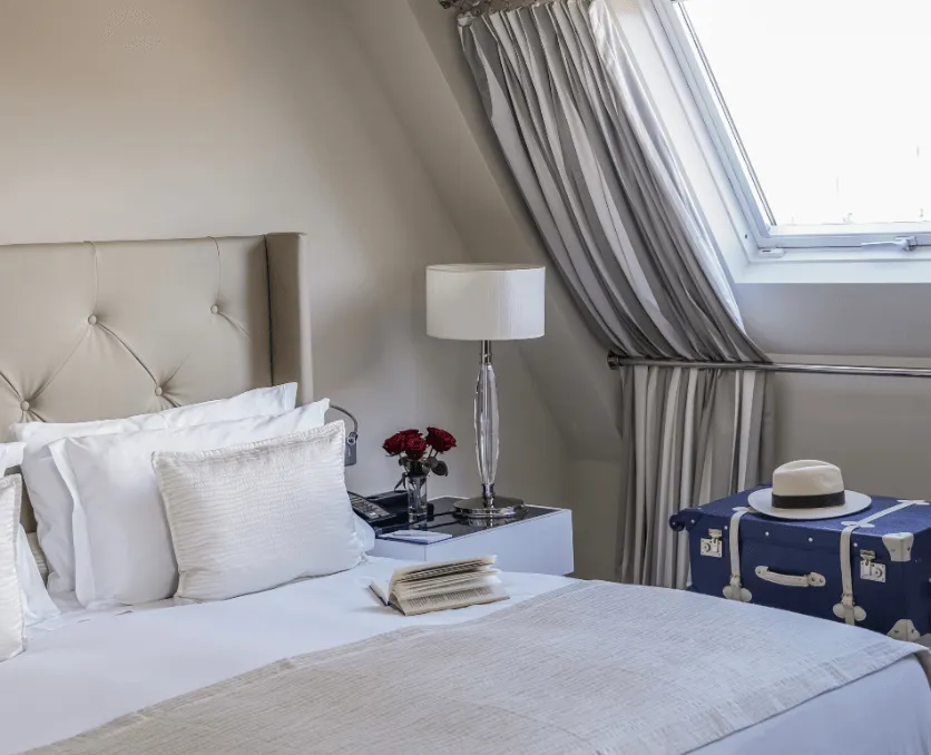 Waldorf Astoria Trianon Palace guest room for a Versailles wedding
