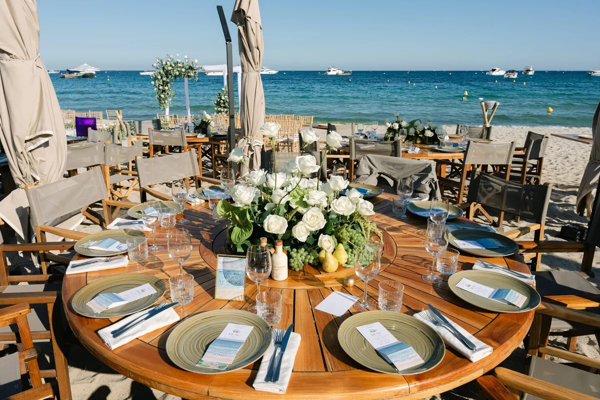 Pampelonne beach wedding