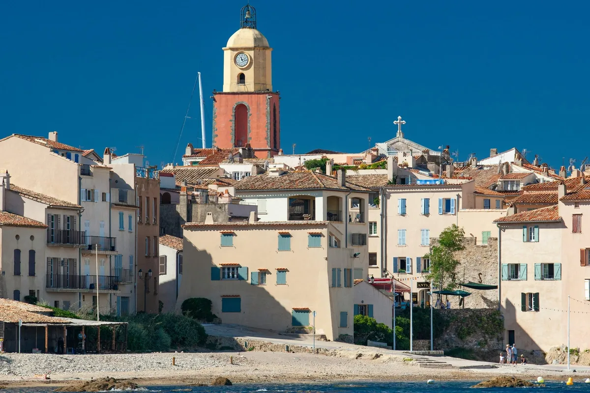 The Saint-Tropez bell tower above the old town