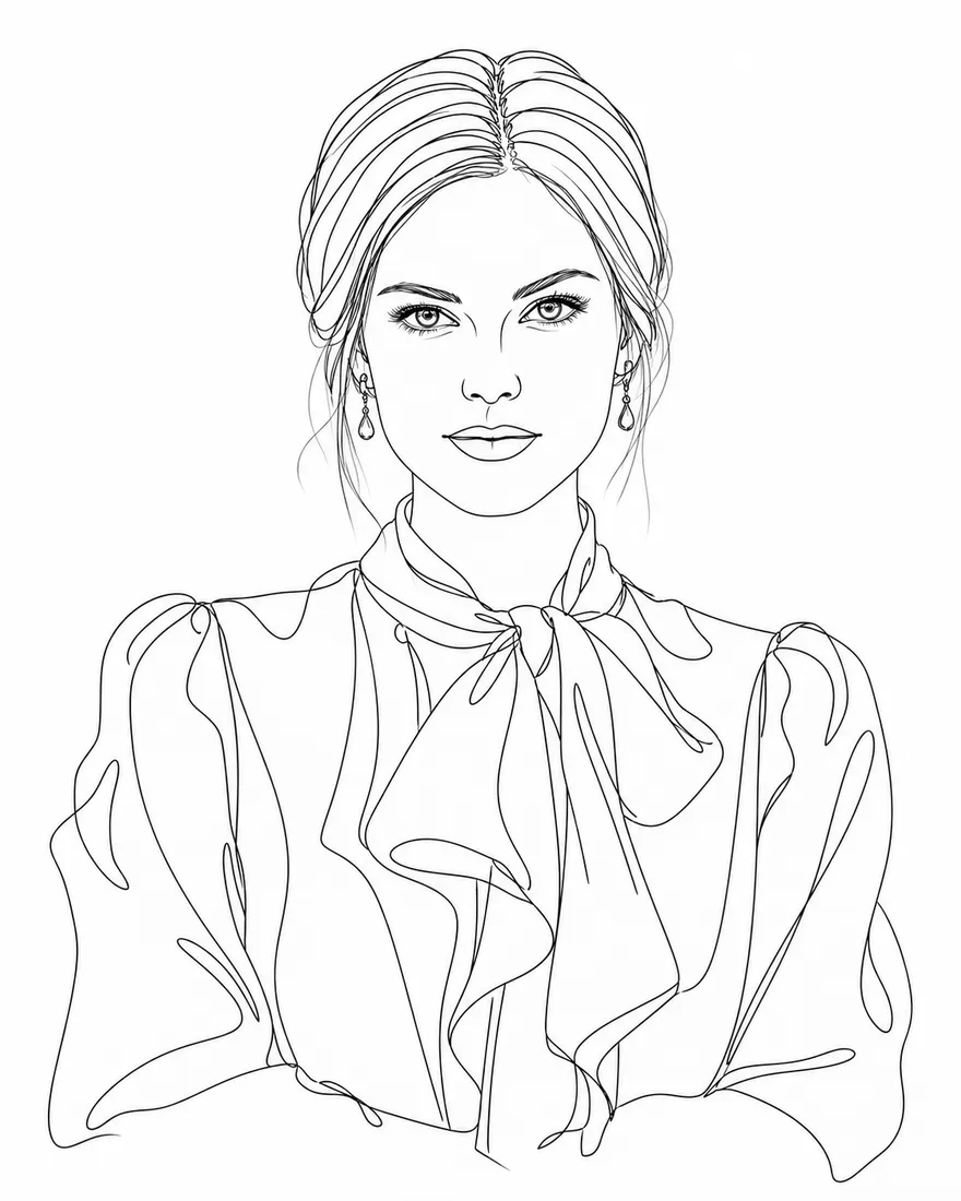 Line drawing of Rita